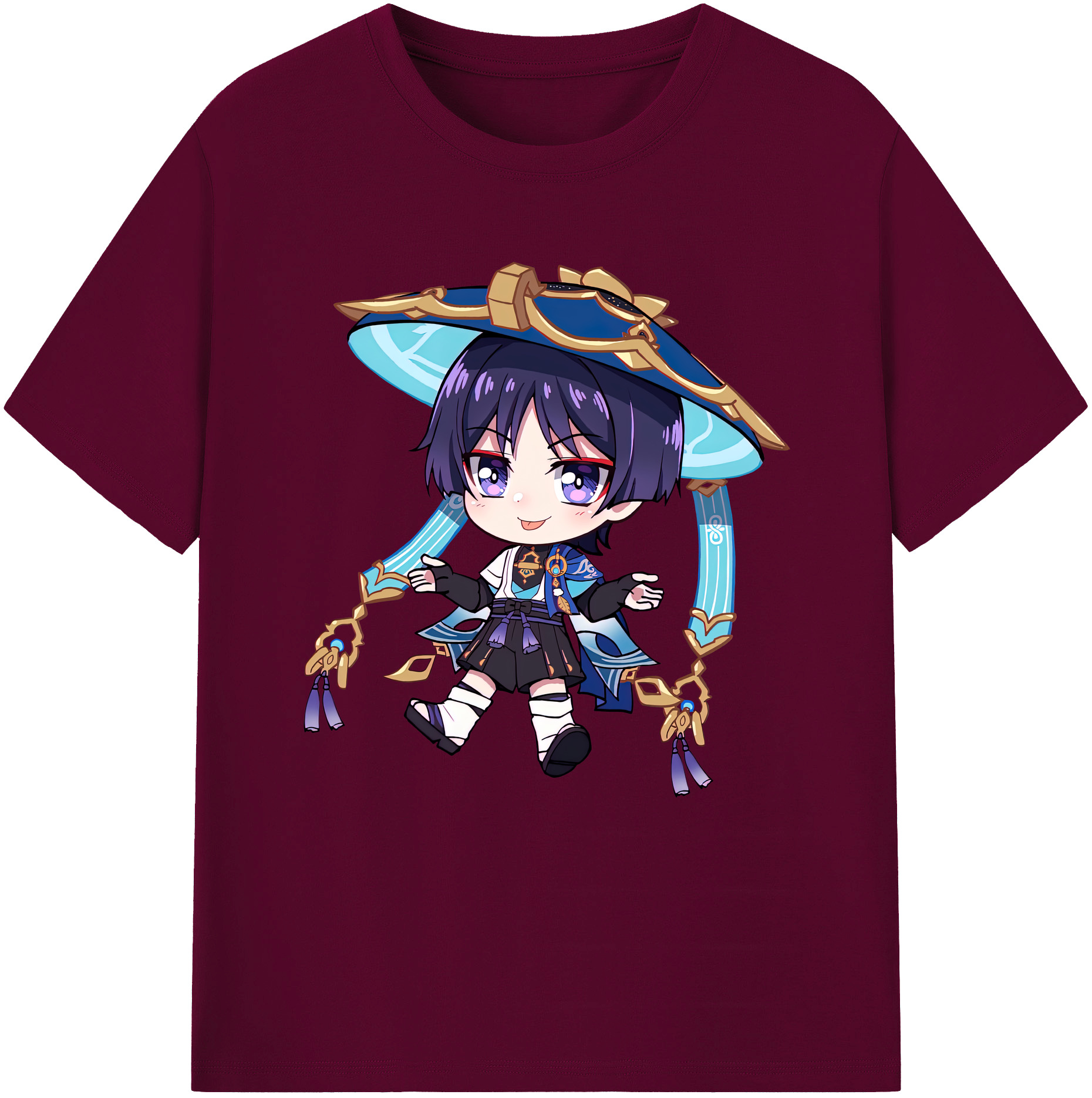 げんし神 さんペい genshin Sanpei レディースカジュアルプリントTシャツ（綿100％）